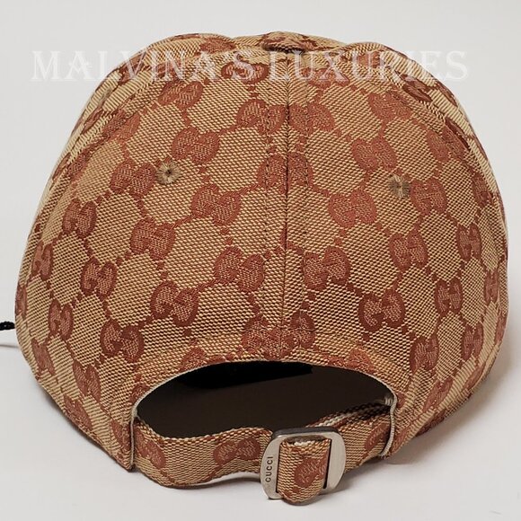 GUCCI BASEBALL CAP SF GIANTS GG SUPREME LOGO CANVAS EMBROIDERED HAT - Picture 9 of 14